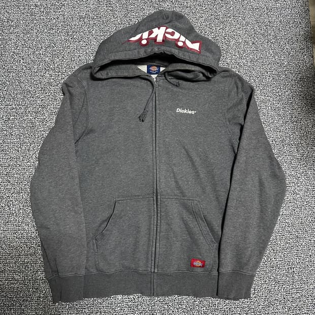(L) 디키즈 후드집업 그레이