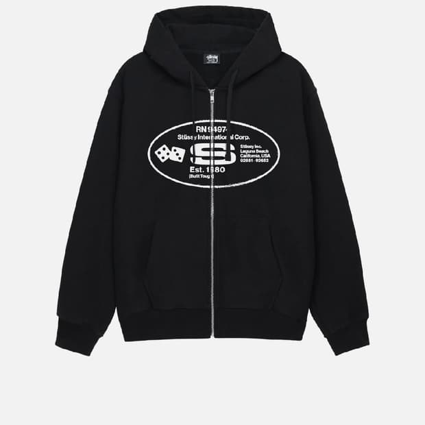 스투시 오벌 CORP 후드집업