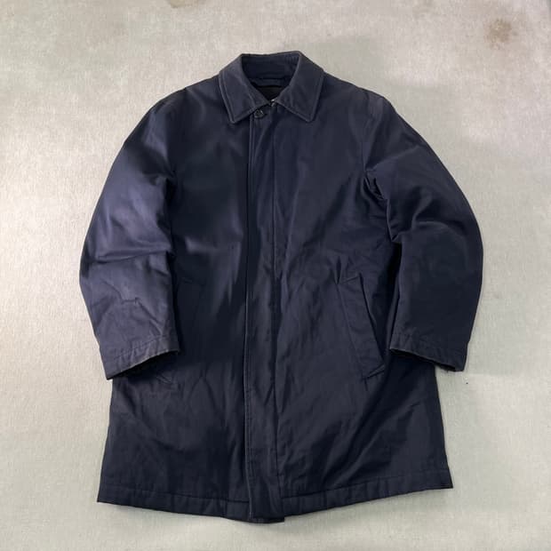 100 버버리 레더 싱글 트렌치 코트 자켓