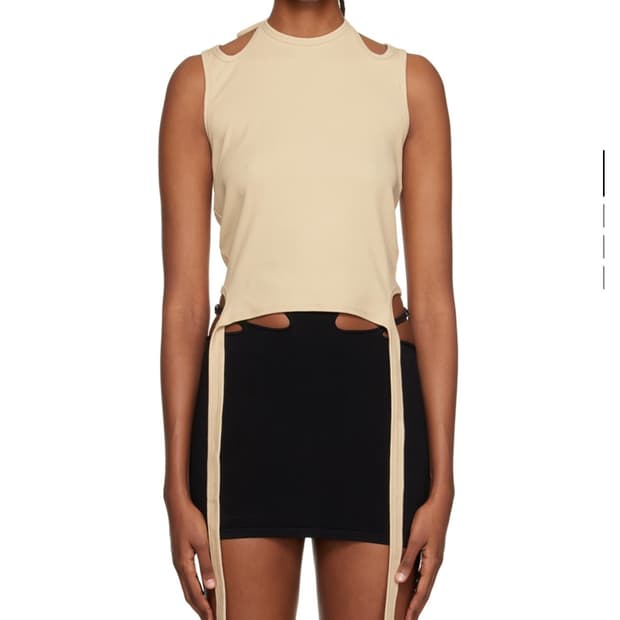 dion lee 홀터넥 탑 m