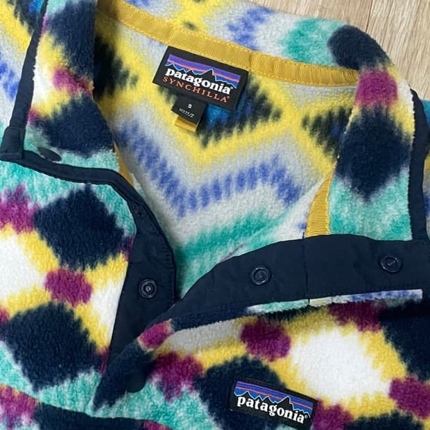 파타고니아 신칠라 s 패턴 아즈텍 플리스 후리스 아노락 맨투맨