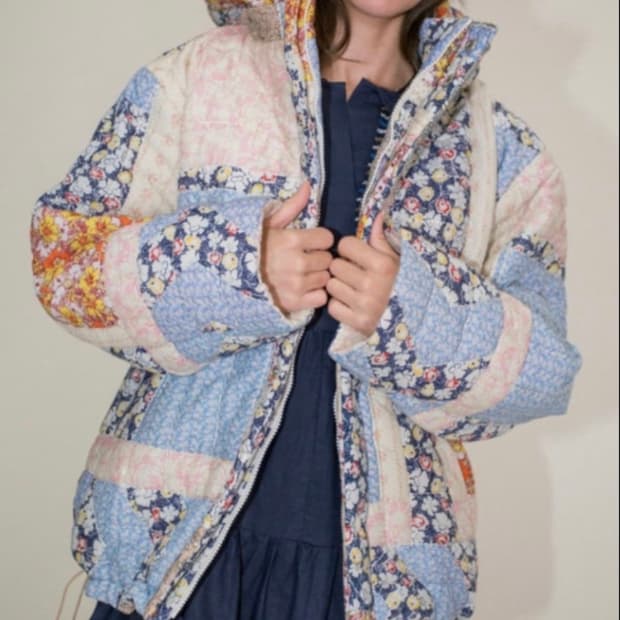 Sea New York 씨뉴욕 패치워크 푸퍼 자켓