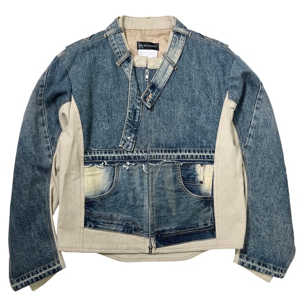 써저리 리빌드 데님 바이커 자켓 (S)