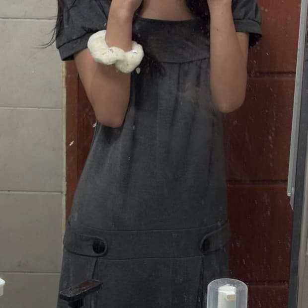 일본 빈티지 반팔 원피스 