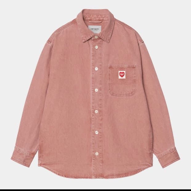 칼하트wip 내쉬셔츠 핑크 M사이즈