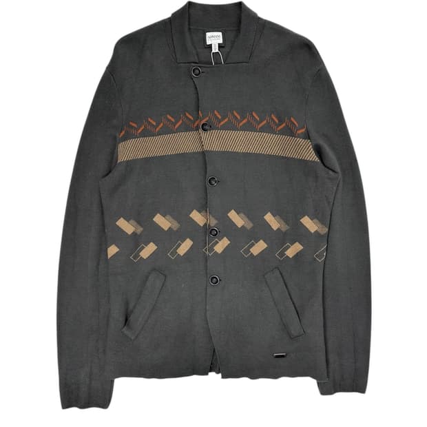 Armani Collezioni Patterned Knit Jacket
