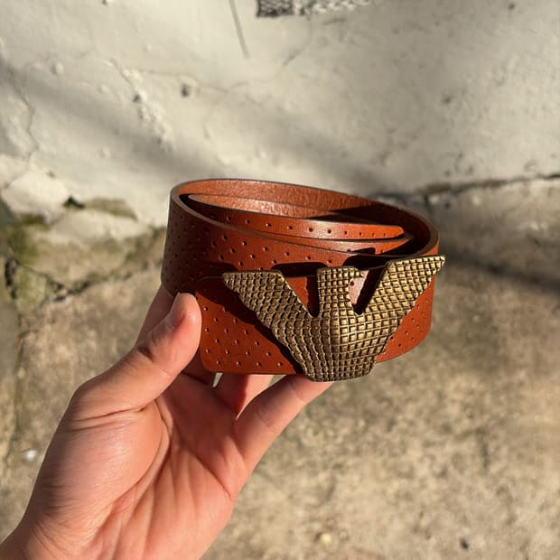 Emporio Armani 로고 벨트 