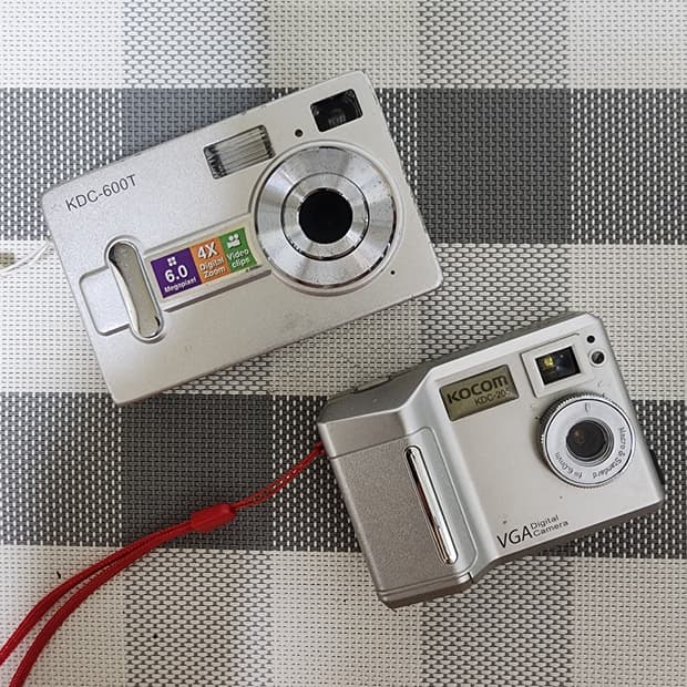 코컴 KOCOM KDC-600T, 205 디지털카메라 2대 일괄판매