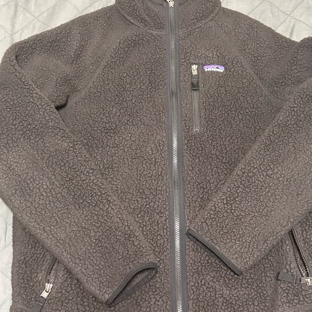 파타고니아 레트로 딥파일 플리스 풀집업 자켓 블랙 L(105)