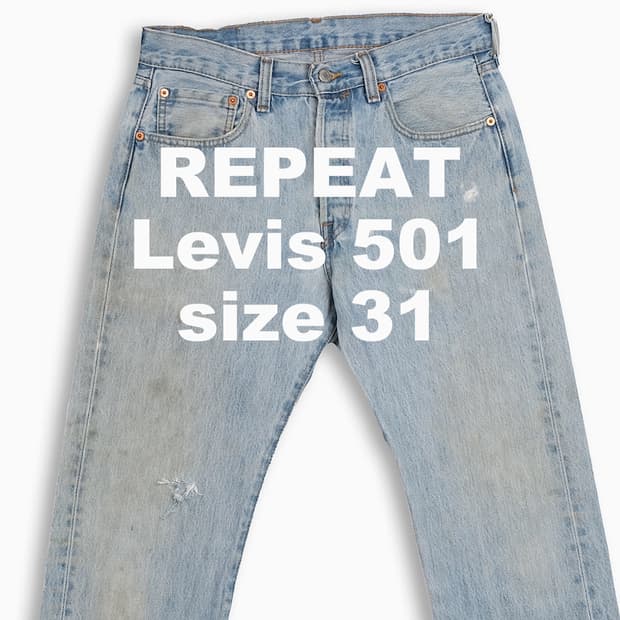 빈티지 리바이스 501 연청 31 인치 LV50131210