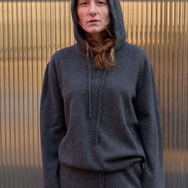 Mudule 니트 후드 BLACK (4)