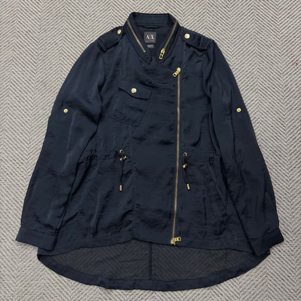 아르마니 익스체인지 사선 집업 자켓 v2224