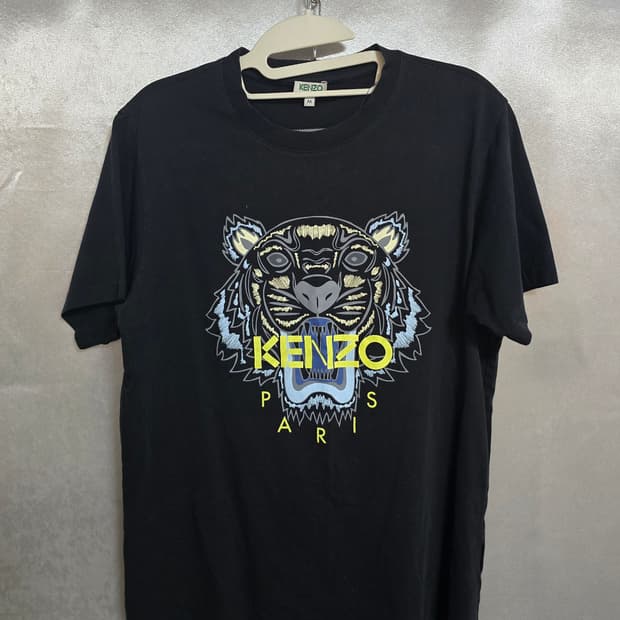 18SS 겐조 F85 5TS050 4YB 99 타이거 프린트 반팔 티셔츠