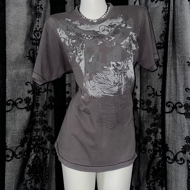 y2k Charcoal Short-sleeved