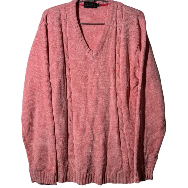 kansai up to you 핑크 폴리 니트