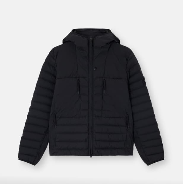 스톤아일랜드 심리스 터널 나일론 다운 TC 후드자켓