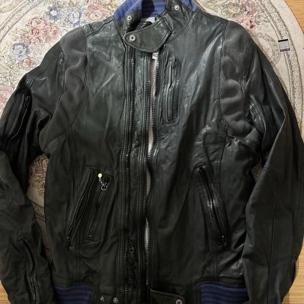 디젤 빈티지 레더자켓 m