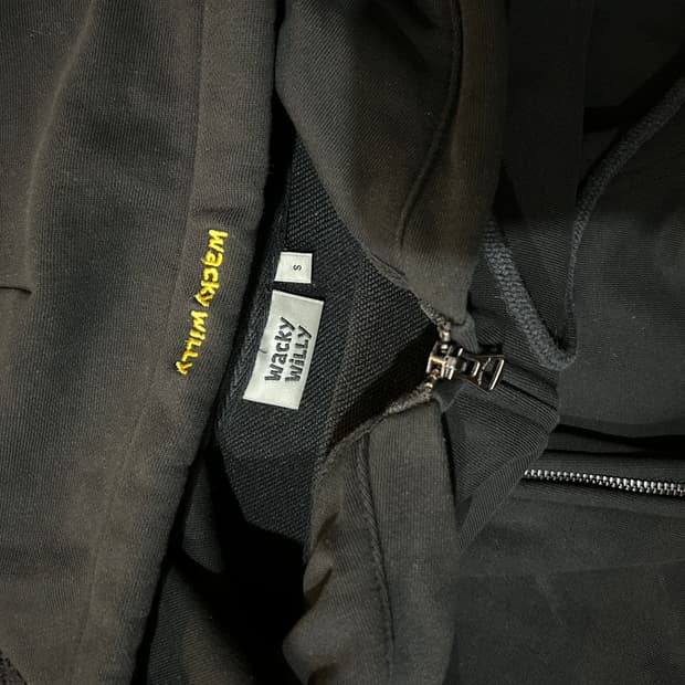 Wacky Willy 블랙 후드집업 S