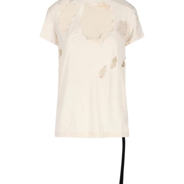 릭오웬스 할리우드 레벨 디스트레스 티셔츠