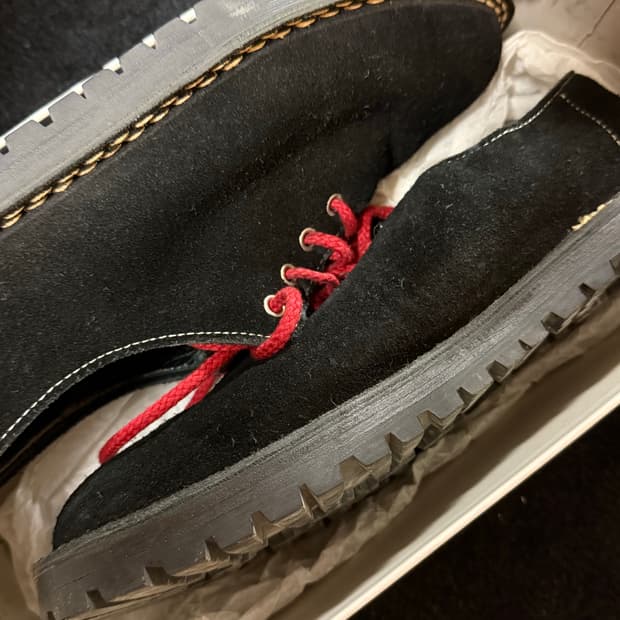 [26]꼼데가르송 옴므 스티치 스웨이드 슈즈