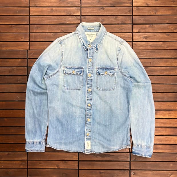 (M) 아베크롬비 연청 웨스턴 데님 셔츠