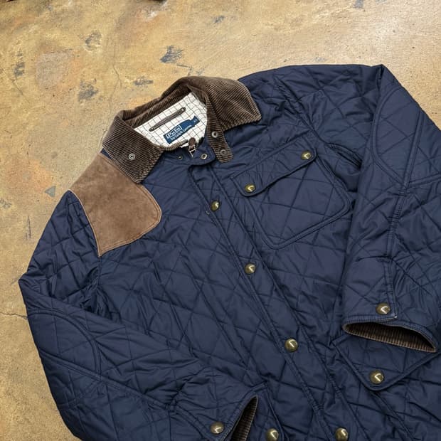 [정품/XL] 폴로 랄프로렌 네이비 퀼팅 자켓 b15