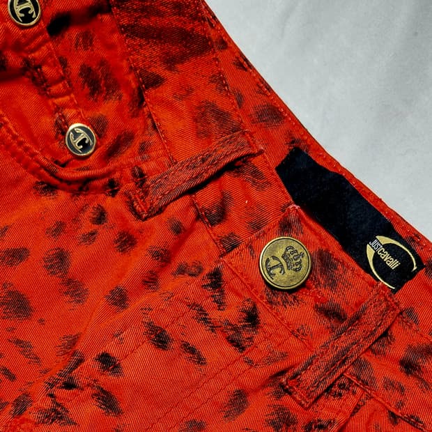 [정품] 저스트 카발리(Just Cavalli) 레오파드 스키니 팬츠
