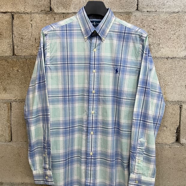 폴로 랄프로렌 코튼 체크 셔츠 
