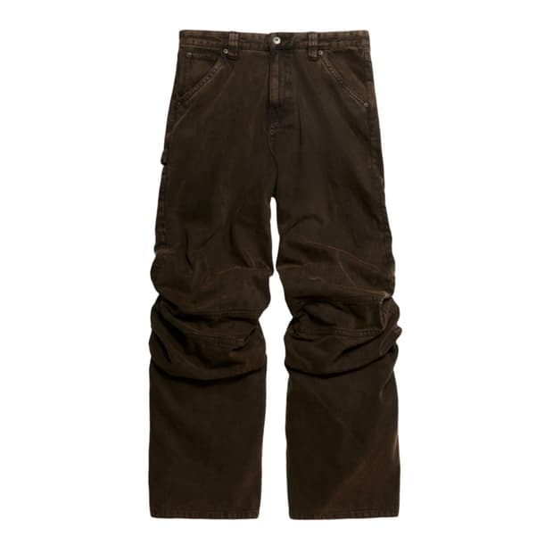 H&m 글렌마틴 스라우치 트윌팬츠 다크 브라운