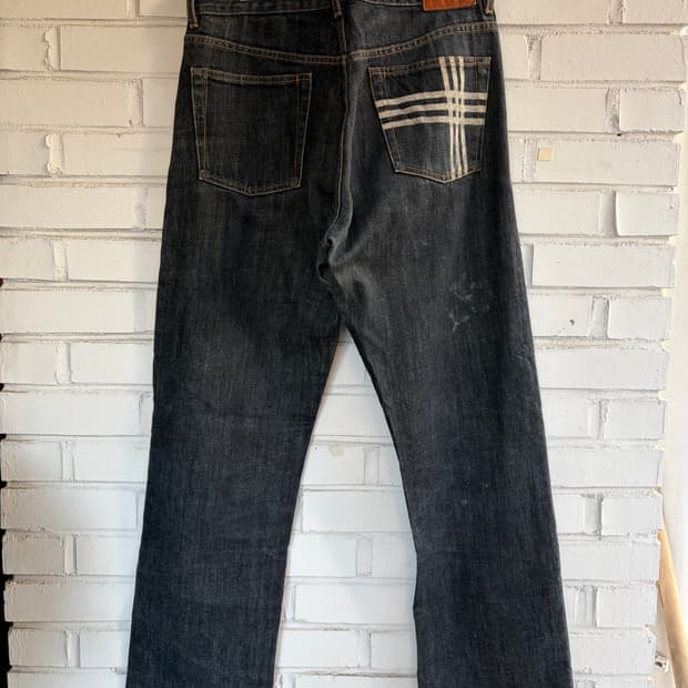 버버리 런던 데님 팬츠