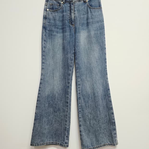 마인 청바지 부츠컷 연청 데님 팬츠