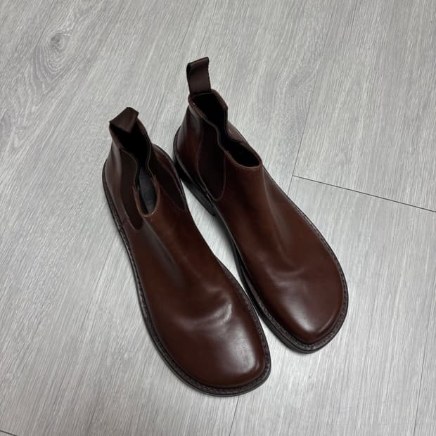 프라다 브라운 첼시부츠