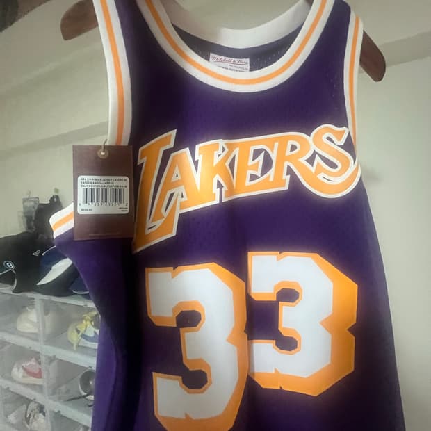 미첼앤네스 nba LA레이커스 카림 압둘자바 저지