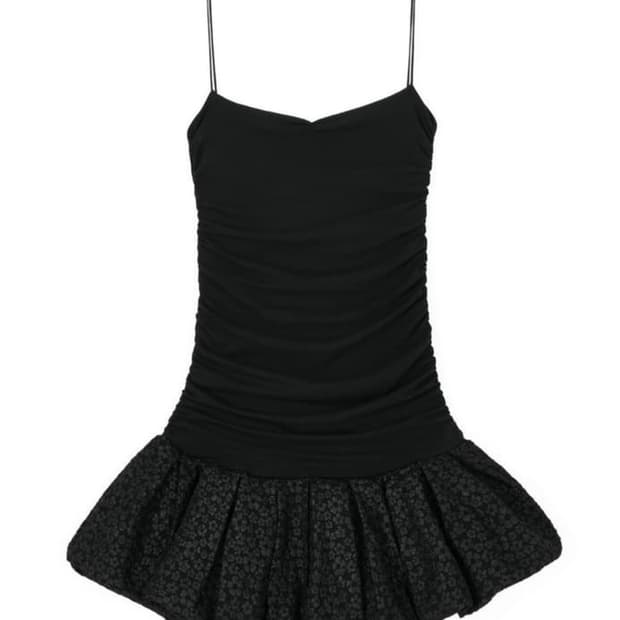 LOSESLEEPOVER Shirred Petal Mini Dress S