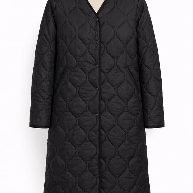 빈폴 퀼팅 패딩코트 여성경량 패딩 M