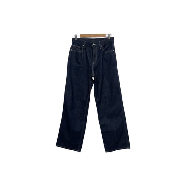 유니클로  와이드 스트레이트 생지 데님 팬츠 