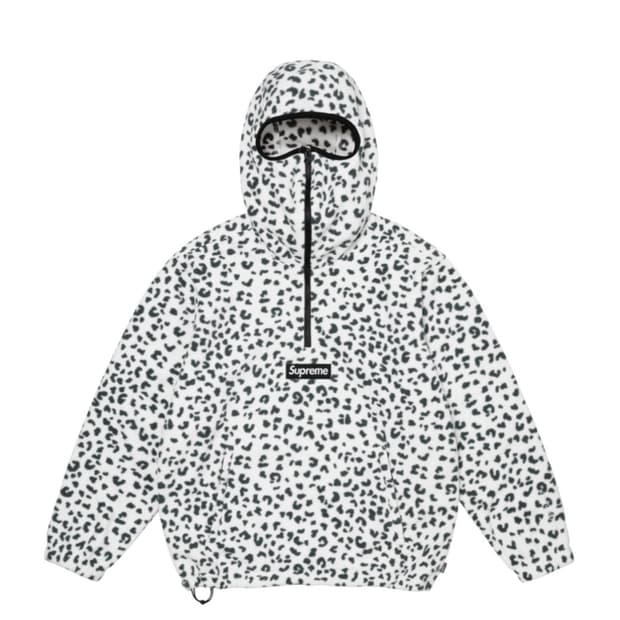 슈프림 플리스 레오파드