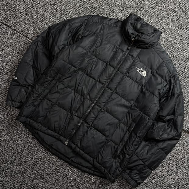 노스페이스 스퀘어 퀼팅 구스 다운 경량 패딩 1974
