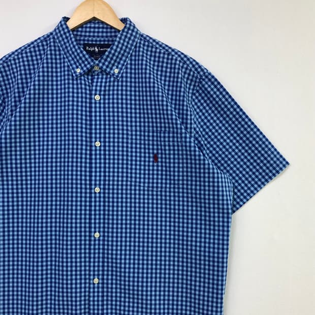 XL 폴로 체크 셔츠