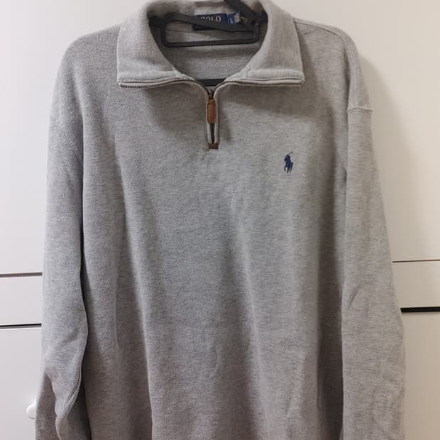 폴로 랄프로렌 하프집업 맨투맨 L 회색