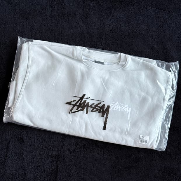 스투시 쉘 크루 맨투맨 M 새상품 포그