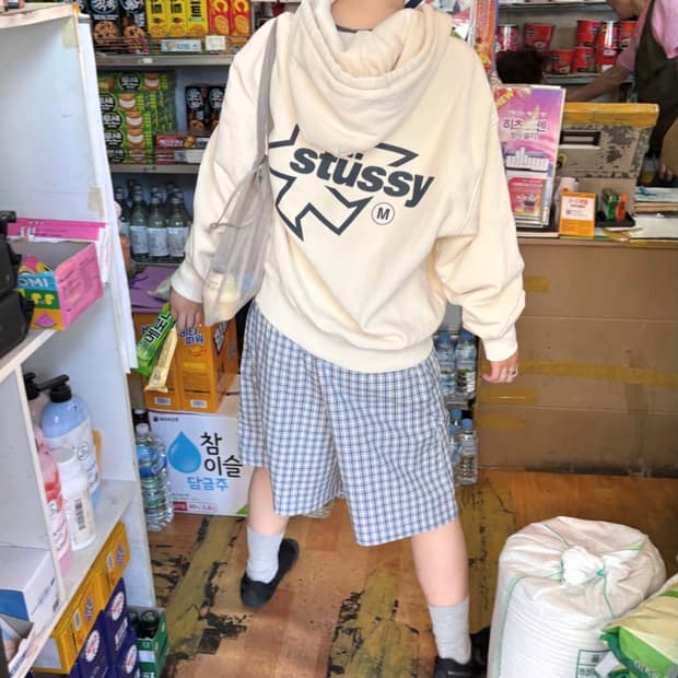 Stussy surf size zip hoodie bone M size