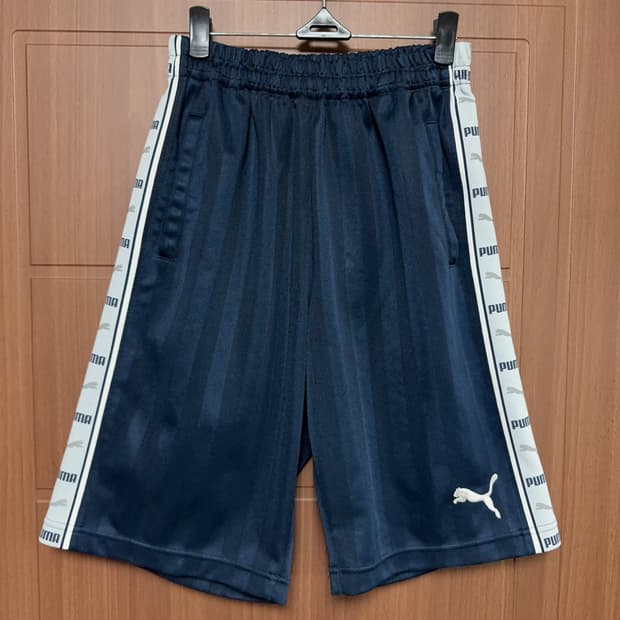 빈티지 서브컬쳐 아노깔 puma 푸마 네이비 트랙 하프팬츠