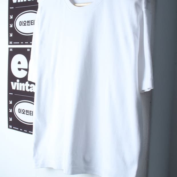 W(L-XL) 무신사 스탠다드 반팔 티셔츠 화이트 무지 기본-H32370
