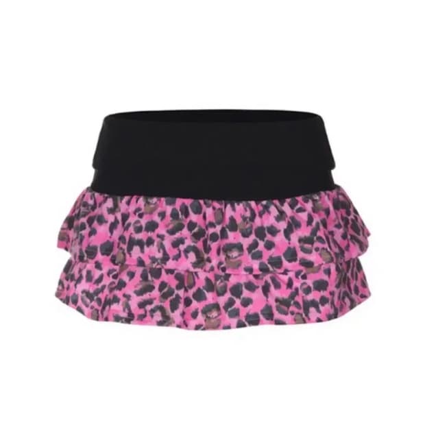 구해요 베메클 베이비메탈클럽 레오파드 미니스커트 블랙
