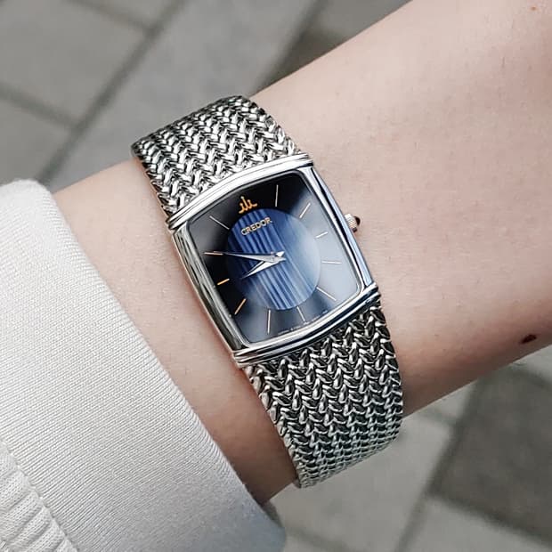 Credor 6730-5341 Blue Agate 빈티지 시계