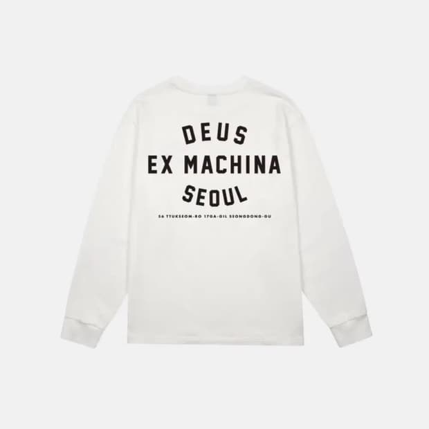 새상품) 데우스 엑스 마키나 서울 2XL 롱슬리브 / 화이트, 블랙