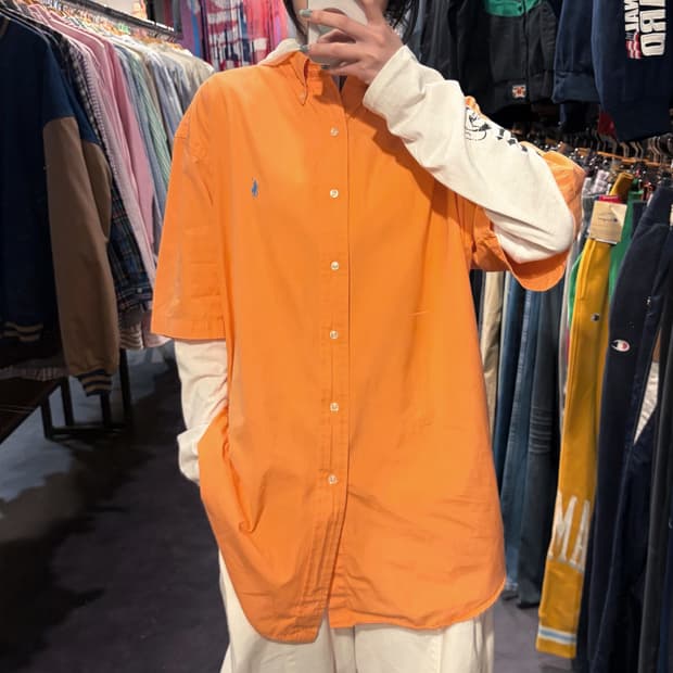 [IM] 폴로 반팔 셔츠 라이트 오렌지