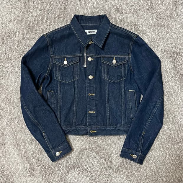 썬번프로젝트 데님 자켓 팬츠 셋업 인디고 