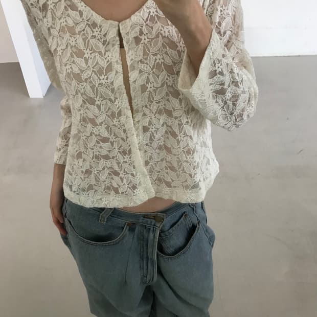 vintage lace cardigan
